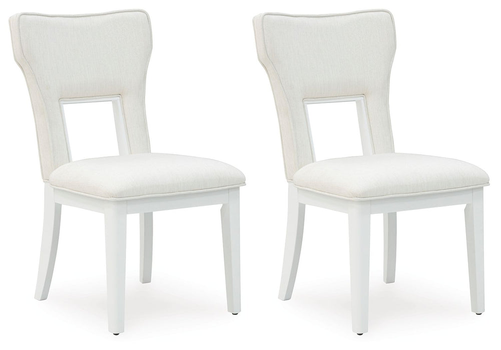 Chalanna - Dining Upholstered Side Chair (Set of 2) - White – Chair Sets by Signature Design by Ashley® at Furniture Wholesale Plus , Nashville furniture store