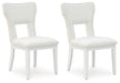 Chalanna - Dining Upholstered Side Chair (Set of 2) - White – Chair Sets by Signature Design by Ashley® at Furniture Wholesale Plus , Nashville furniture store