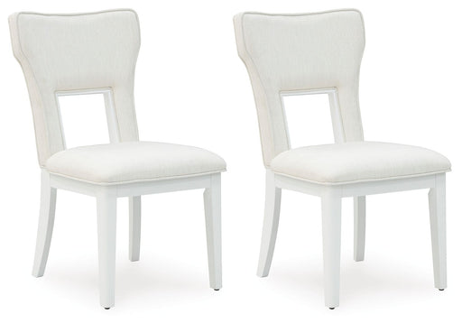 Chalanna - Dining Upholstered Side Chair (Set of 2) - White – Chair Sets by Signature Design by Ashley® at Furniture Wholesale Plus , Nashville furniture store