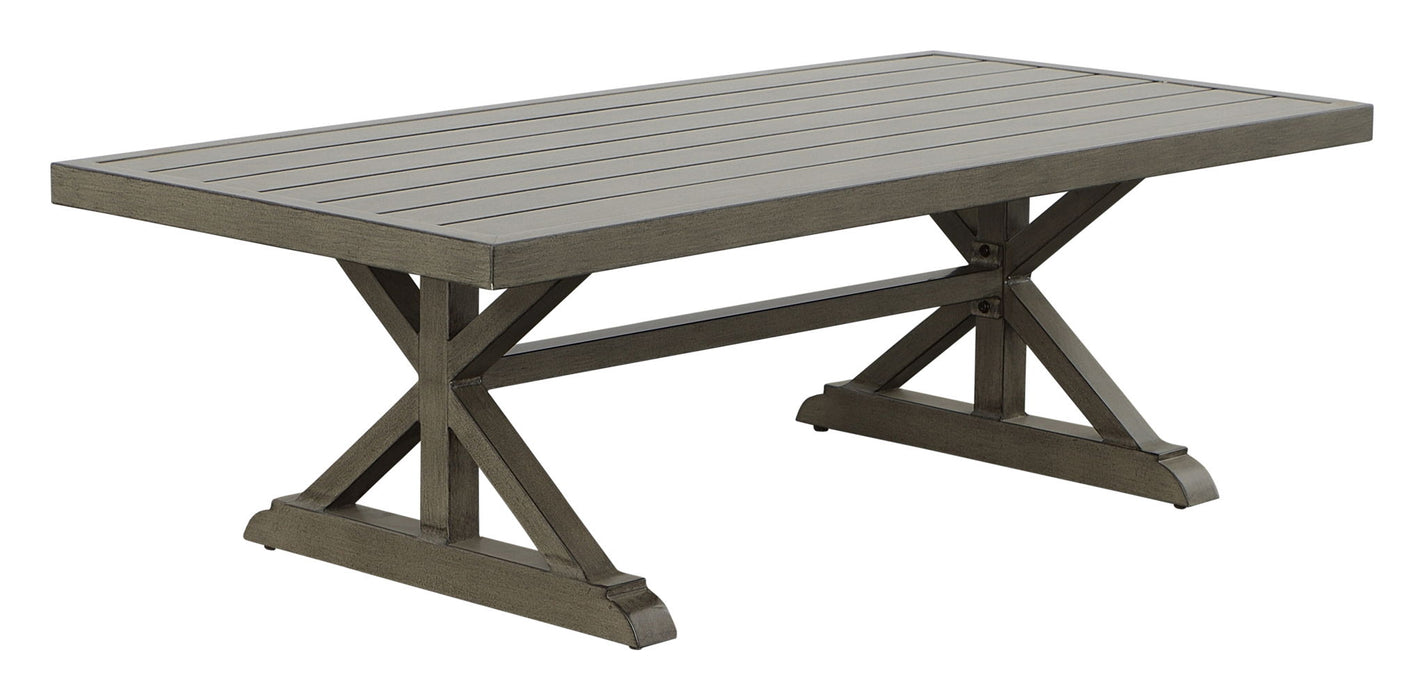 Jones - Outdoor Aluminum Coffee Table - Brown – Coffee Tables by Steve Silver Furniture at Furniture Wholesale Plus , Nashville furniture store