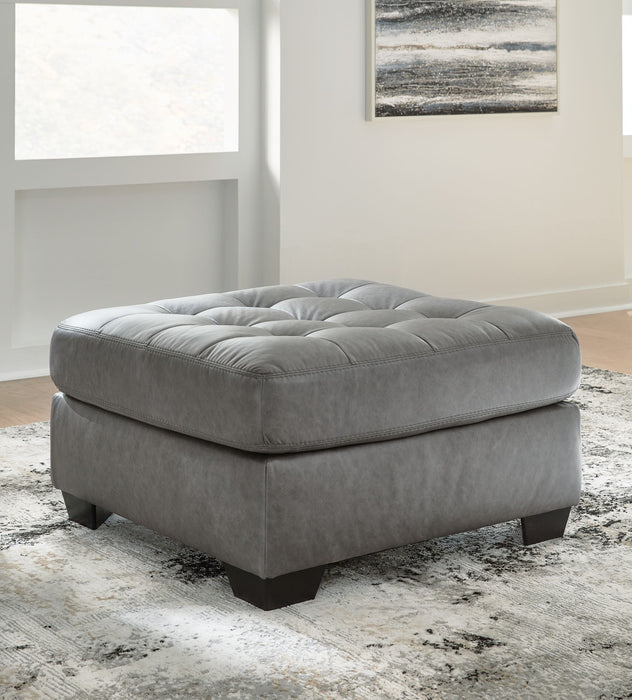Clairette Court - Oversized Accent Ottoman - Alloy – Accent Ottomans by Benchcraft® at Furniture Wholesale Plus , Nashville furniture store