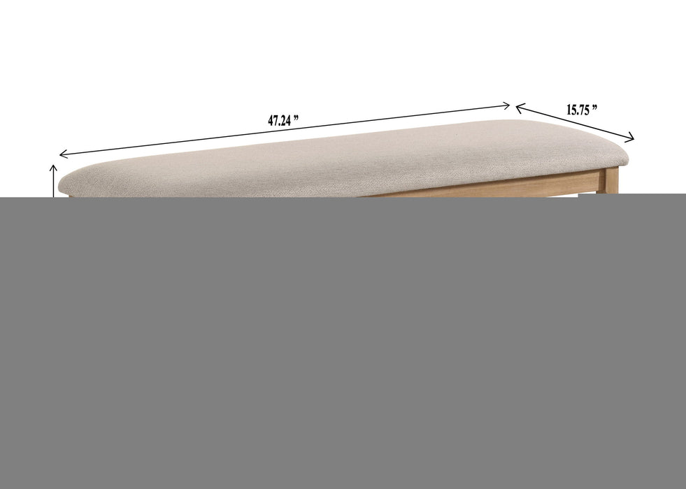 Arden - Bench - Light Brown / Gray - Premium Dining Benches from Crown Mark - Just $129! Shop now at Furniture Wholesale Plus  We are the best furniture store in Nashville, Hendersonville, Goodlettsville, Madison, Antioch, Mount Juliet, Lebanon, Gallatin, Springfield, Murfreesboro, Franklin, Brentwood