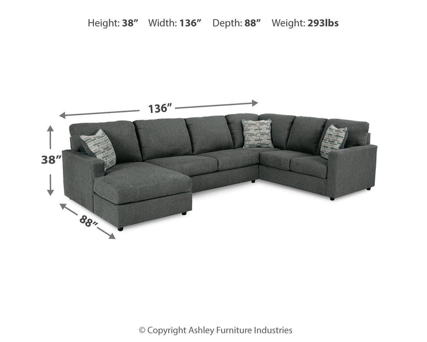 Edenfield - Sectional – Stationary Sectionals by Signature Design by Ashley® at Furniture Wholesale Plus , Nashville furniture store