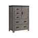 Wade - 5-Drawer Gentlemen Chest - Black Finish – Gentleman’s Chests by Elements International at Furniture Wholesale Plus , Nashville furniture store
