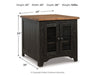 Valebeck - Rectangular End Table - Black / Brown – End Tables by Signature Design by Ashley® at Furniture Wholesale Plus , Nashville furniture store
