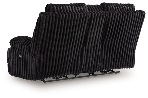 Rhine Falls - Double Reclining Power Loveseat With Console - Onyx – Reclining Loveseats by Signature Design by Ashley® at Furniture Wholesale Plus , Nashville furniture store