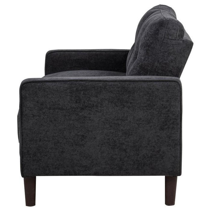 Bowen II - Upholstered Track Arm Loveseat – Stationary Loveseats by Coaster Fine Furniture at Furniture Wholesale Plus , Nashville furniture store