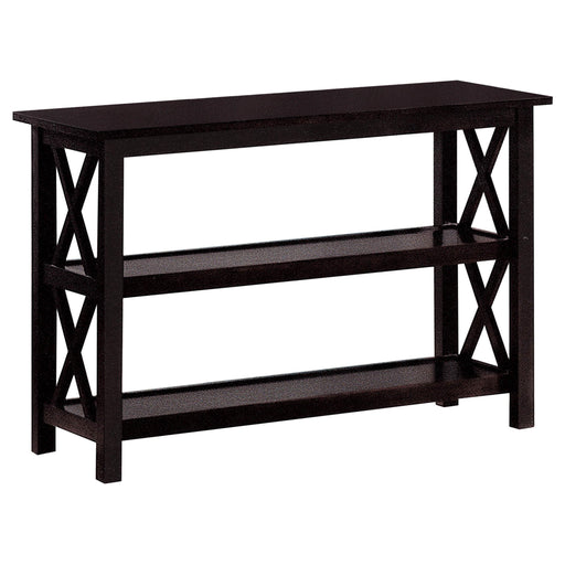 Rachelle Sofa Table with 2-shelf Deep Merlot - Premium Sofa Table from Coaster Z2 Standard - Just $190! Shop now at Furniture Wholesale Plus  We are the best furniture store in Nashville, Hendersonville, Goodlettsville, Madison, Antioch, Mount Juliet, Lebanon, Gallatin, Springfield, Murfreesboro, Franklin, Brentwood