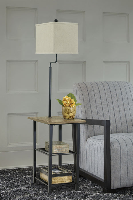 Shianne - Black - Metal Tray Lamp - Premium Floor Lamps from Signature Design by Ashley® - Just $138! Shop now at Furniture Wholesale Plus  We are the best furniture store in Nashville, Hendersonville, Goodlettsville, Madison, Antioch, Mount Juliet, Lebanon, Gallatin, Springfield, Murfreesboro, Franklin, Brentwood