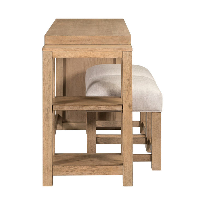 Corso - 3 Piece Console Set - Natural & Concrete – 3 Piece Living Room Sets by Liberty Furniture at Furniture Wholesale Plus , Nashville furniture store