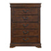 Northridge - 5-Drawer Chest - Cherry – Accent Chests by Elements International at Furniture Wholesale Plus , Nashville furniture store