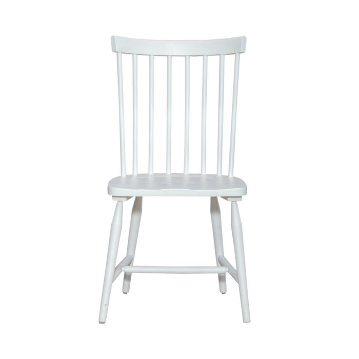 Palmetto Heights - Spindle Back Side Chair - Shell White & Driftwood – Side Chairs by Liberty Furniture at Furniture Wholesale Plus , Nashville furniture store