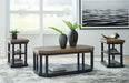 Landocken - Occasional Table Set (Set of 3) - Brown / Blue – Table Sets by Signature Design by Ashley® at Furniture Wholesale Plus , Nashville furniture store