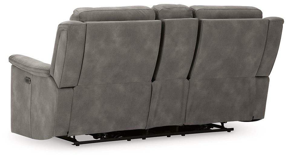 Next-Gen DuraPella Power Reclining Loveseat with Console - Premium Loveseat from Ashley Furniture - Just $1385.02! Shop now at Furniture Wholesale Plus  We are the best furniture store in Nashville, Hendersonville, Goodlettsville, Madison, Antioch, Mount Juliet, Lebanon, Gallatin, Springfield, Murfreesboro, Franklin, Brentwood