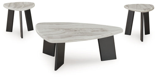 Lilyberg - Occasional Table Set (Set of 3) - Gray / Black – Table Sets by Signature Design by Ashley® at Furniture Wholesale Plus , Nashville furniture store