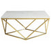 Meryl - Square Faux Marble Top Coffee Table - White And Gold – Coffee Tables by CoasterEssence at Furniture Wholesale Plus , Nashville furniture store