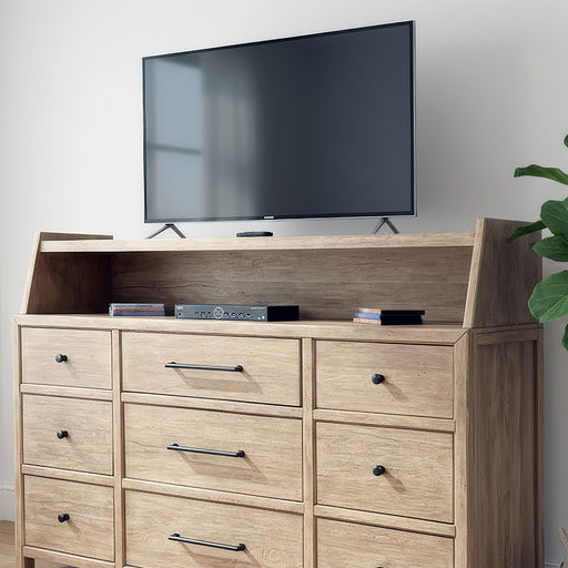 Proximity Place - Dresser Hutch - Barley Buff – Dressers by Liberty Furniture at Furniture Wholesale Plus , Nashville furniture store