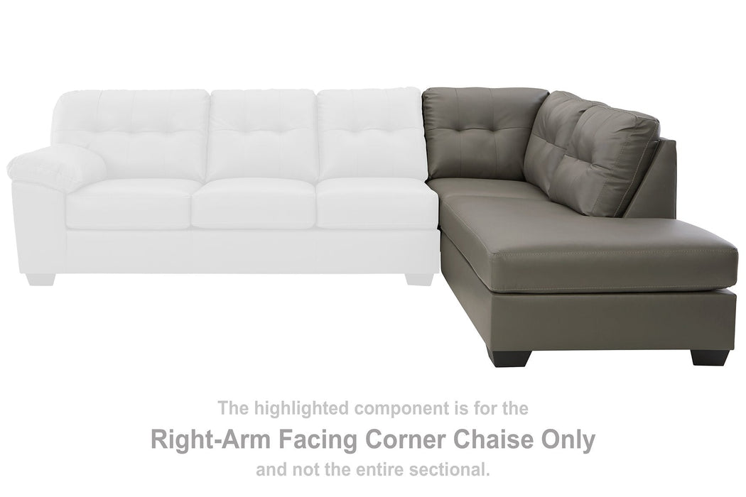 Donlen 2-Piece Sectional with Chaise - Premium Sectional from Ashley Furniture - Just $1015.83! Shop now at Furniture Wholesale Plus  We are the best furniture store in Nashville, Hendersonville, Goodlettsville, Madison, Antioch, Mount Juliet, Lebanon, Gallatin, Springfield, Murfreesboro, Franklin, Brentwood