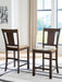 Rylandeen - Barstool (Set of 2) - Light Brown / Dark Brown – Stool Sets by Signature Design by Ashley® at Furniture Wholesale Plus , Nashville furniture store