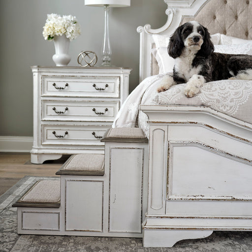 Magnolia Manor - Pet Steps - Antique White – Pet Steps by Liberty Furniture at Furniture Wholesale Plus , Nashville furniture store