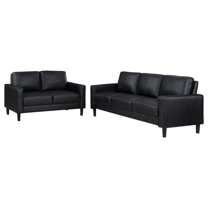 Ruth - Upholstered Track Arm Sofa Set - Premium Stationary Sofas & Loveseats from Coaster Fine Furniture - Just $909! Shop now at Furniture Wholesale Plus  We are the best furniture store in Nashville, Hendersonville, Goodlettsville, Madison, Antioch, Mount Juliet, Lebanon, Gallatin, Springfield, Murfreesboro, Franklin, Brentwood