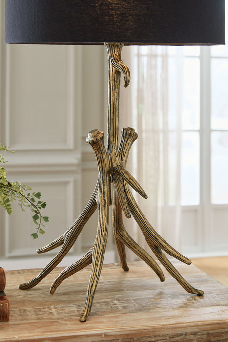 Josney - Metal Table Lamp - Antique Gold Finish – Table Lamps by Signature Design by Ashley® at Furniture Wholesale Plus , Nashville furniture store