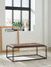 Junsor - Cocktail Ottoman - Brown / Black – Coffee Table Ottomans by Signature Design by Ashley® at Furniture Wholesale Plus , Nashville furniture store