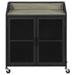 Arlette - 2 Door Mobile Home Bar Wine Cabinet - Sandy Black – Wine Cabinets by CoasterEveryday at Furniture Wholesale Plus , Nashville furniture store
