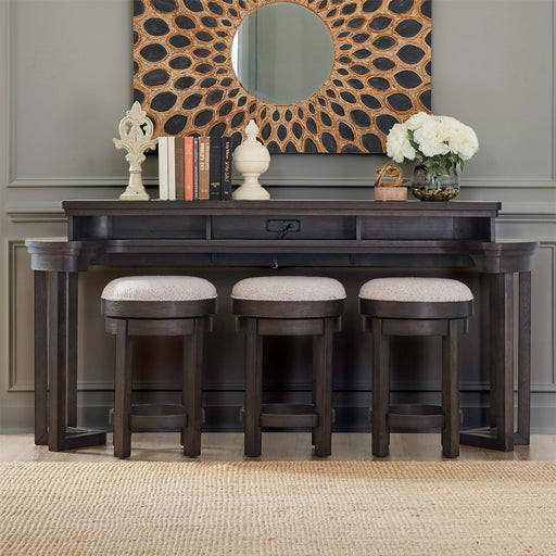 Weston - 4 Piece Bar Set - Peppercorn – 4 Piece Living Room Sets by Liberty Furniture at Furniture Wholesale Plus , Nashville furniture store