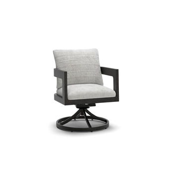Salina Bay - Swivel Chair With Cushion (Set of 2) - Black / Gray – Chair Sets by Millennium® by Ashley at Furniture Wholesale Plus , Nashville furniture store