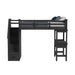 Hampton Kids - Loft With Staircase And Desk With Speaker – Loft Beds by Elements International at Furniture Wholesale Plus , Nashville furniture store