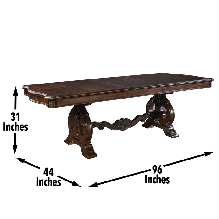 Royale - Dining Table - Dark Brown – Dining Tables by Steve Silver Furniture at Furniture Wholesale Plus , Nashville furniture store