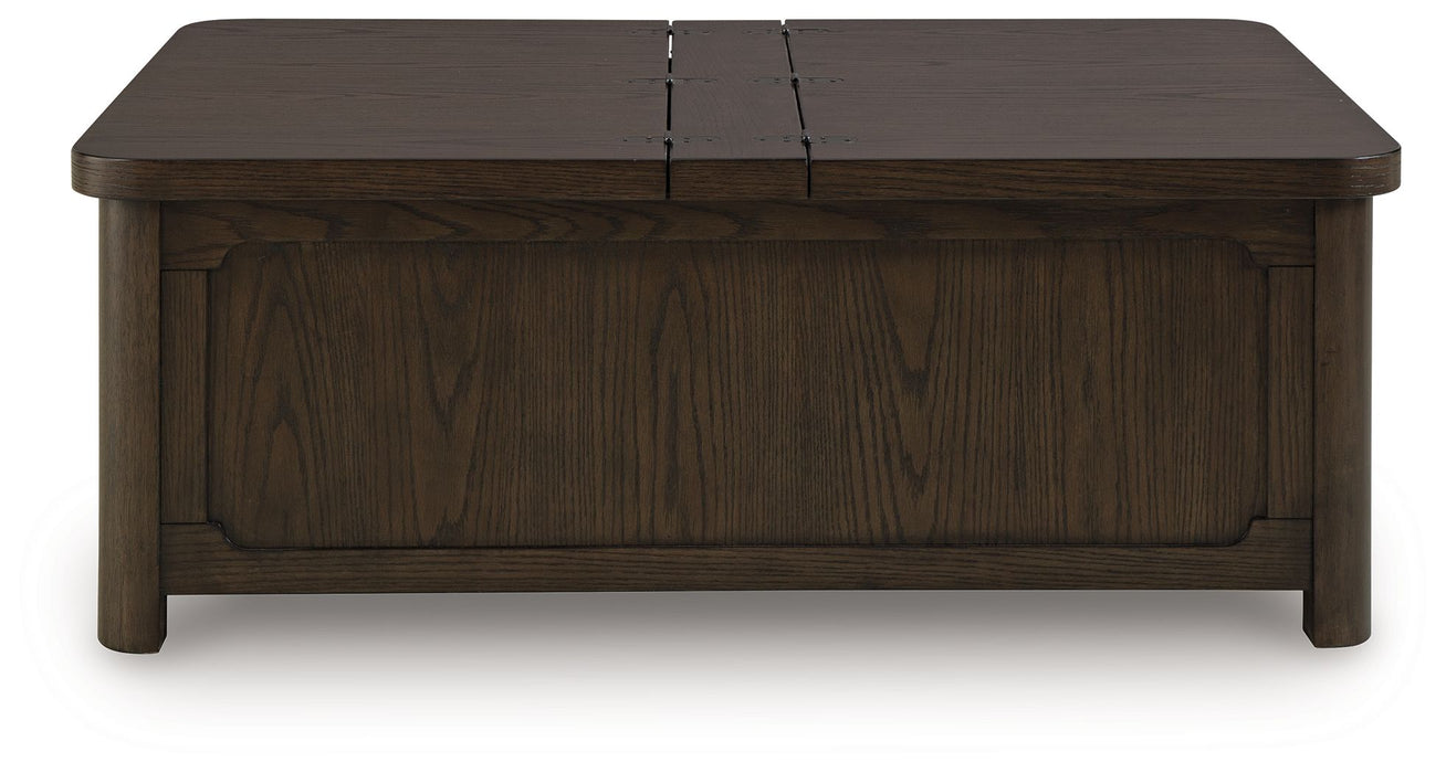 Breckington - Cocktail Table With Storage - Dark Brown – Cocktail Tables by Signature Design by Ashley® at Furniture Wholesale Plus , Nashville furniture store