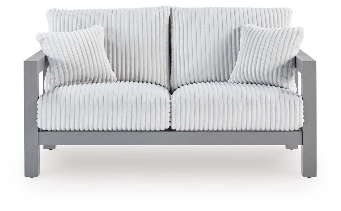 Hurley Park - Loveseat With Cushion - Gray – Loveseats by Signature Design by Ashley® at Furniture Wholesale Plus , Nashville furniture store