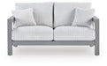 Hurley Park - Loveseat With Cushion - Gray – Loveseats by Signature Design by Ashley® at Furniture Wholesale Plus , Nashville furniture store