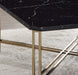 Daxton - Faux Marble Top Square Cocktail Table - Black – Cocktail Tables by Steve Silver Furniture at Furniture Wholesale Plus , Nashville furniture store