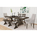 Yellowstone - Dining Table With 2X12" Leaves - Gray – Dining Tables with Extensions by Elements International at Furniture Wholesale Plus , Nashville furniture store