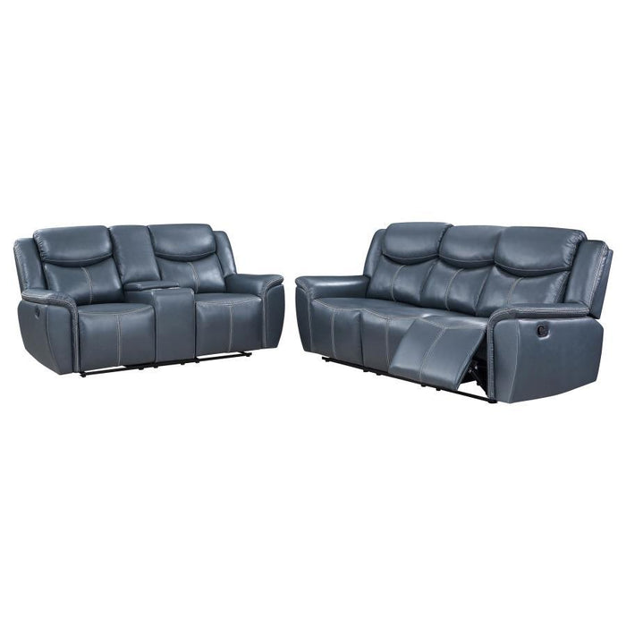 Sloane - Upholstered Reclining Sofa Set – Reclining Sofas & Loveseats by Coaster Fine Furniture at Furniture Wholesale Plus , Nashville furniture store