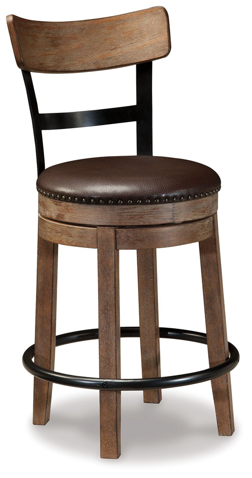 Pinnadel - Swivel Barstool – Counter Height (24"-27") by Signature Design by Ashley® at Furniture Wholesale Plus , Nashville furniture store