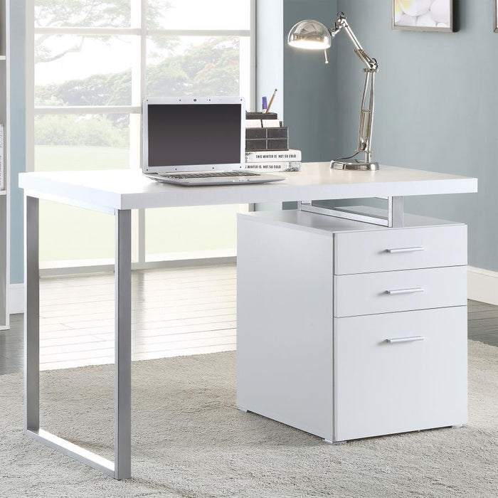 Brennan - 3-Drawer Office Computer Desk - Premium Computer Desks from CoasterEveryday - Just $279! Shop now at Furniture Wholesale Plus  We are the best furniture store in Nashville, Hendersonville, Goodlettsville, Madison, Antioch, Mount Juliet, Lebanon, Gallatin, Springfield, Murfreesboro, Franklin, Brentwood