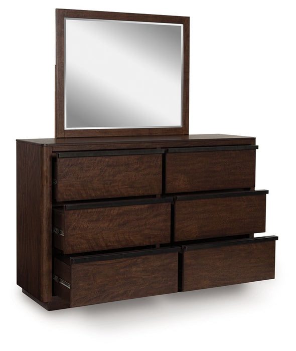 Dilenno - Dresser And Mirror - Dark Brown – Dresser & Mirror by Signature Design by Ashley® at Furniture Wholesale Plus , Nashville furniture store
