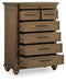 Karallin - Seven Drawer Chest - Medium Brown – Accent Chests by Signature Design by Ashley® at Furniture Wholesale Plus , Nashville furniture store
