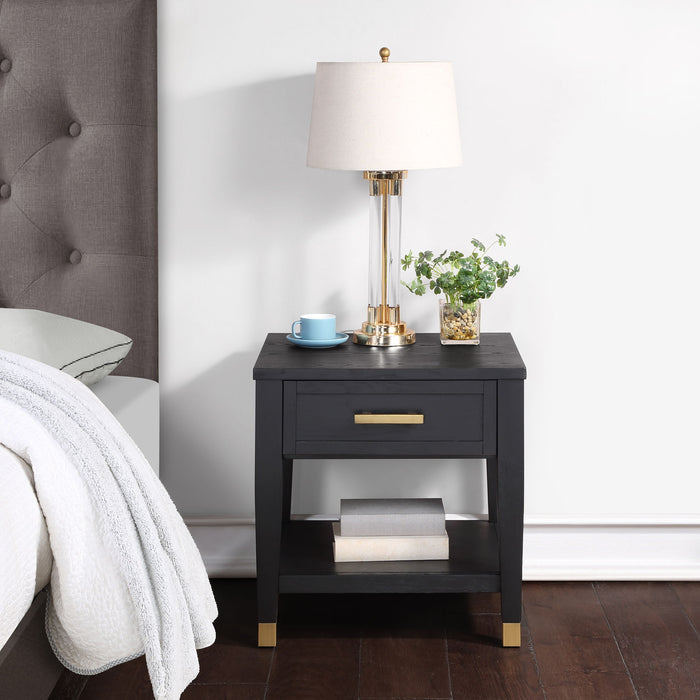 Yves - End Table - Black – End Tables by Steve Silver Furniture at Furniture Wholesale Plus , Nashville furniture store