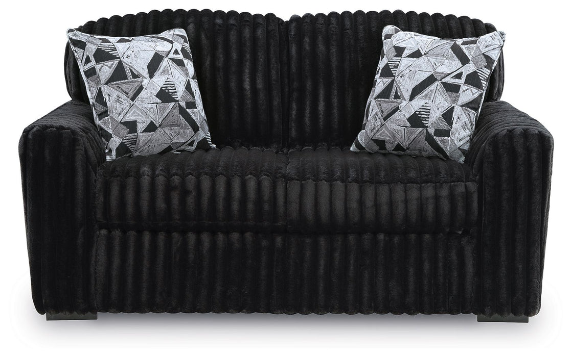 Midnight-Madness - Loveseat – Stationary Loveseats by Signature Design by Ashley® at Furniture Wholesale Plus , Nashville furniture store
