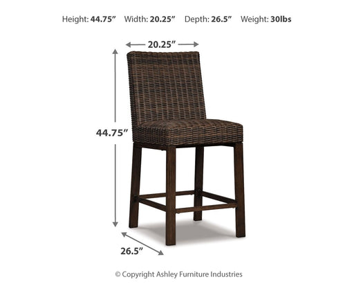 Paradise Trail - Barstool (Set of 2) - Medium Brown – Stool Sets by Signature Design by Ashley® at Furniture Wholesale Plus , Nashville furniture store