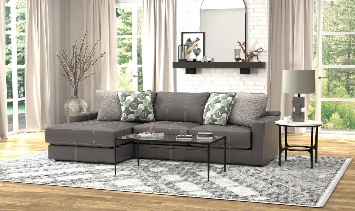 Minori - Italian Leather Sectional – Stationary Sectionals by Jackson at Furniture Wholesale Plus , Nashville furniture store