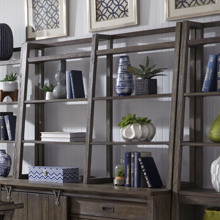 Stone Brook - Credenza Hutch - Rustic Saddle – Hutches by Liberty Furniture at Furniture Wholesale Plus , Nashville furniture store