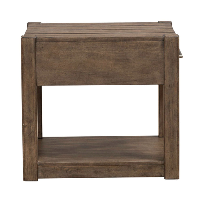 Broadmore - Drawer End Table - Cobblestone Brown – End Tables by Liberty Furniture at Furniture Wholesale Plus , Nashville furniture store