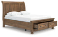 Feddinger - Storage Sleigh Bed – Storage Beds by Signature Design by Ashley® at Furniture Wholesale Plus , Nashville furniture store