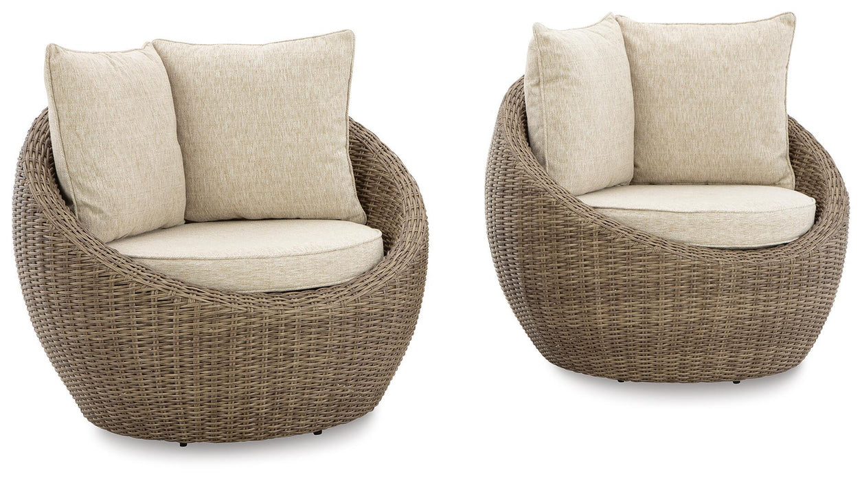 Danson - Swivel Lounge With Cushion – Chair Sets by Signature Design by Ashley® at Furniture Wholesale Plus , Nashville furniture store